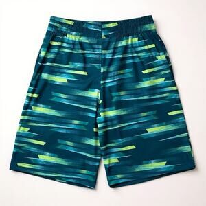 Lands’ End Kids Active Shorts Dark Peacock Laser Beam Size M (8)